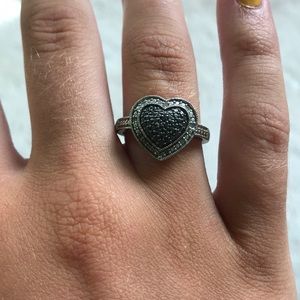 Black and white diamond ring from Helzberg